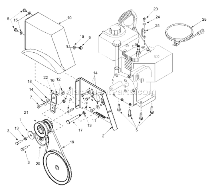 Page A Diagram and Parts List for 31AE993I400 2004 Yard Man Snow Blower